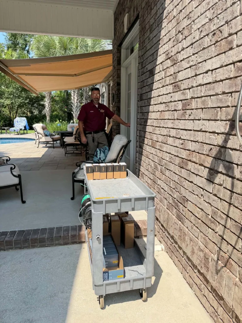 Detailed Electrical Outlet Cart